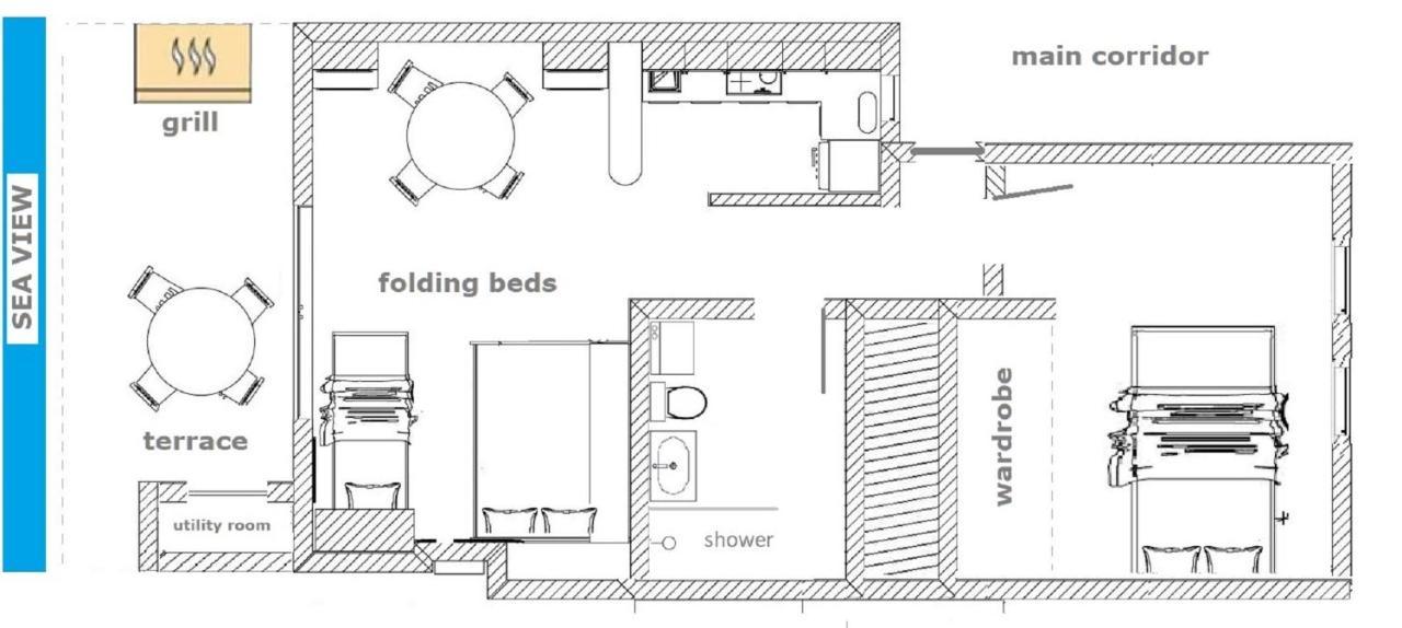 トレビエハFlamenco Penthouse Sea View & Swimming Poolアパートメント エクステリア 写真